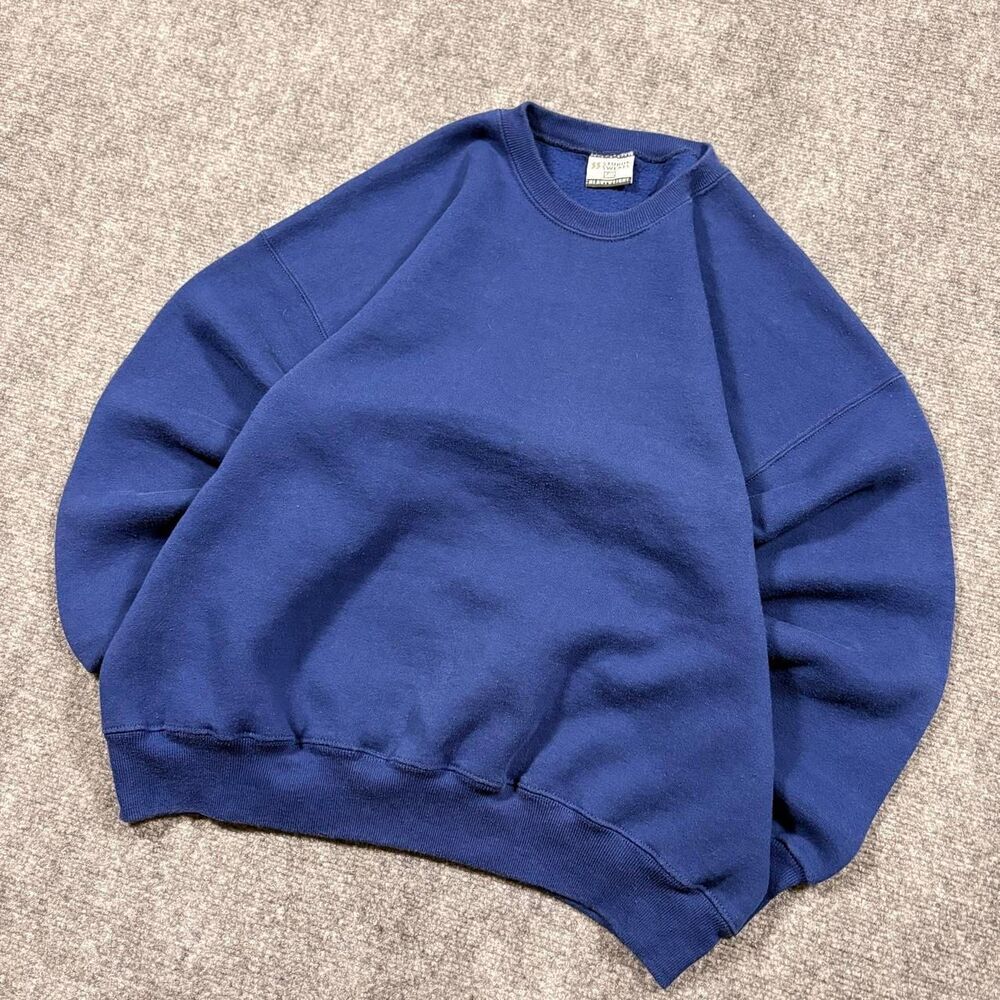 vintage 90s lee sturdy sweats heavyweight pullover blank crewneck